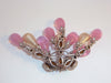 Baroque pearl and pink crystal brooch and earrings by Roger Jean-Pierre