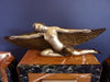 French Art Deco Winged Lady Clock