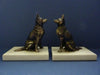 Art Deco Alsatian Bookends