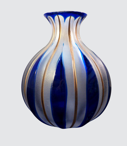 Biedermeier Bohemian glass vase